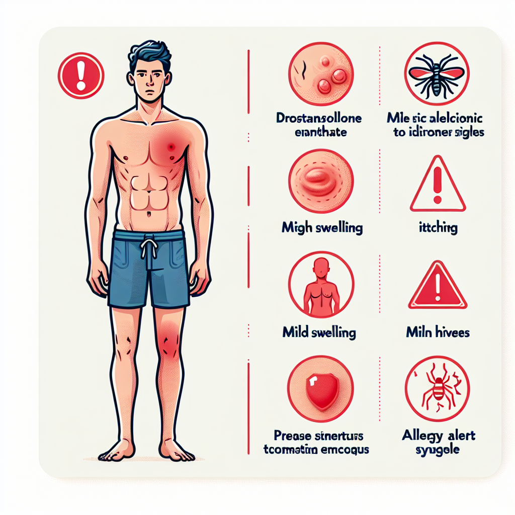 Cómo identificar una reacción alérgica leve a Enantato de Drostanolona