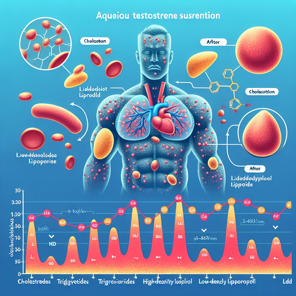Cómo afecta Suspensión acuosa de testosterona al perfil lipídico