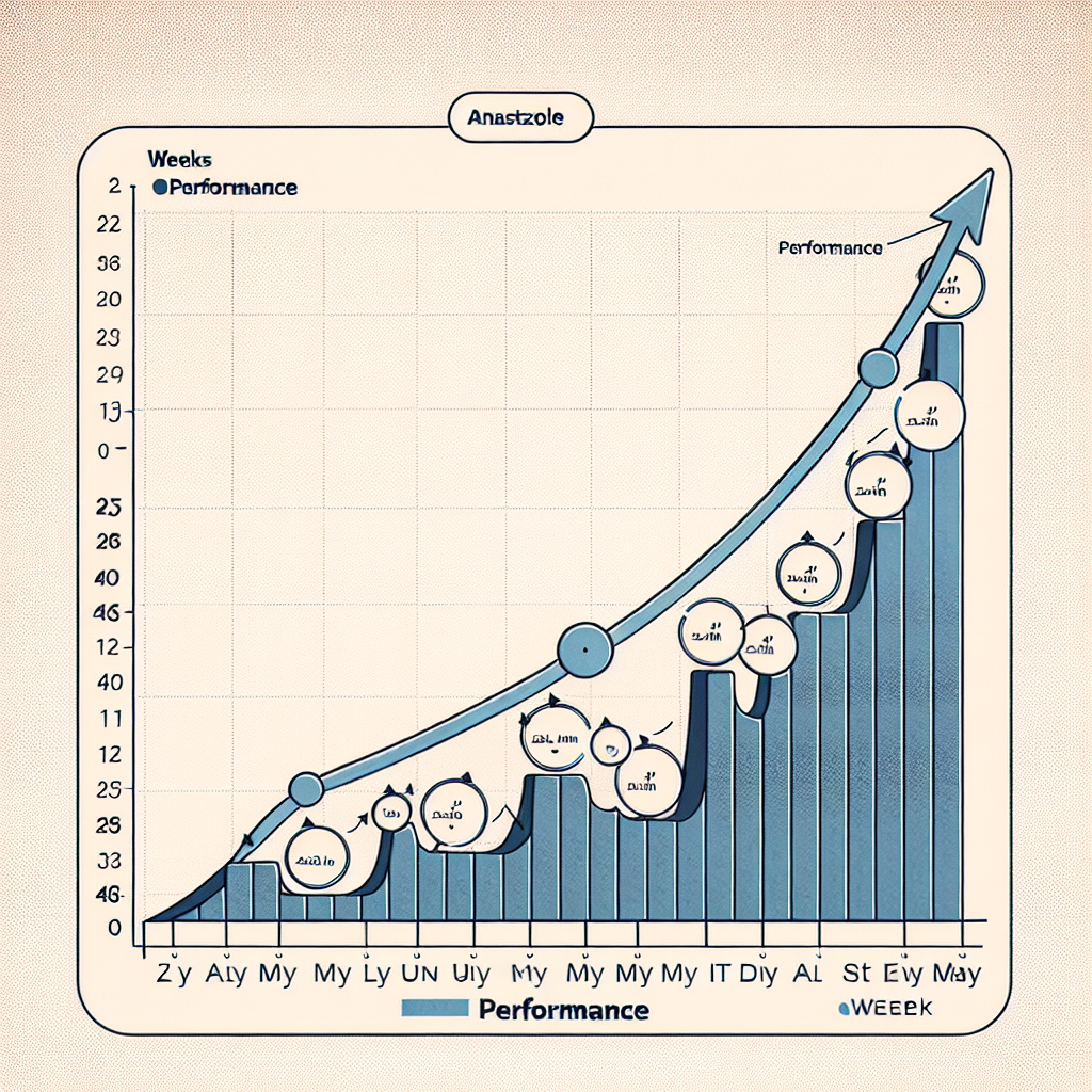 Cómo evoluciona el rendimiento semana a semana con Anastrozol