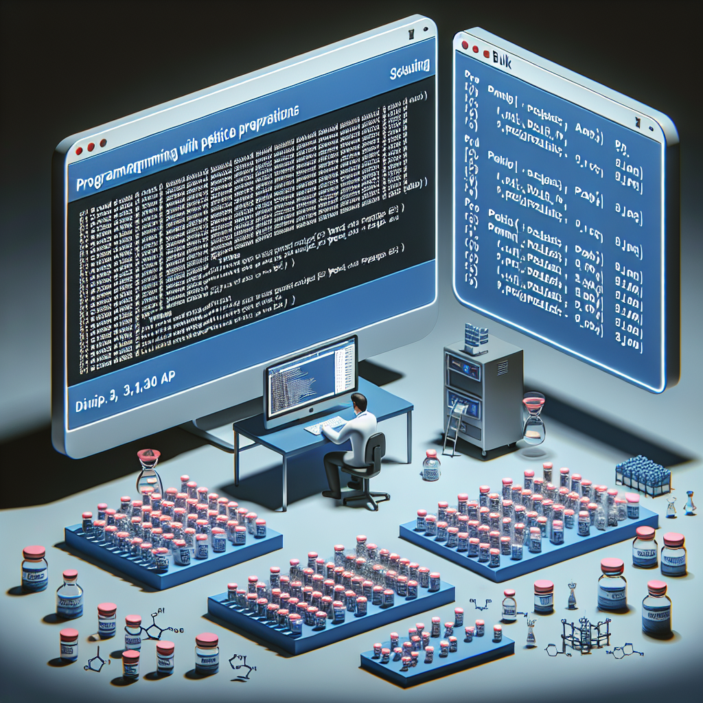 Cómo programar un mini bulk con Preparados de péptidos