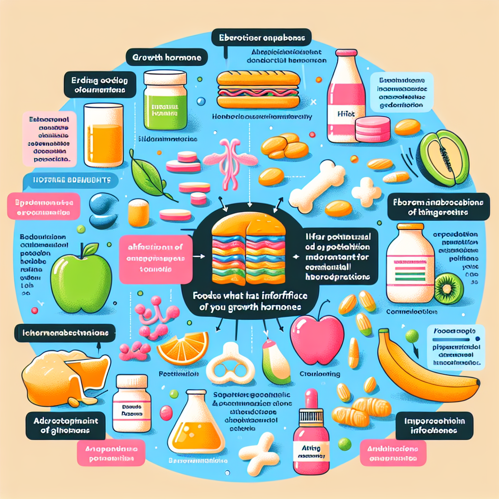 Qué alimentos pueden interferir con la absorción de Hormona del crecimiento