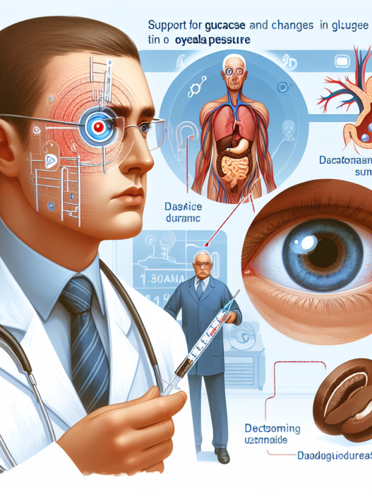 Apoyo a la glucosa y cambios en la presión ocular