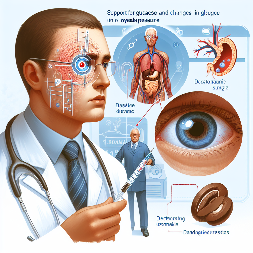 Apoyo a la glucosa y cambios en la presión ocular