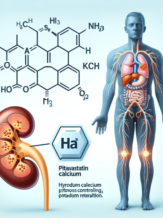 Pitavastatina cálcica y retención de potasio