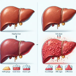 ¿Cómo reacciona el hígado a dosis altas de Dehydroepiandrosteron?